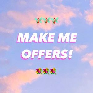MAKE ME OFFERS on anything on my page!